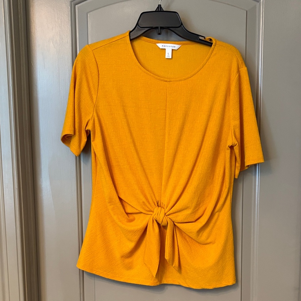 Capulet Golden Yellow Knot Front Tee